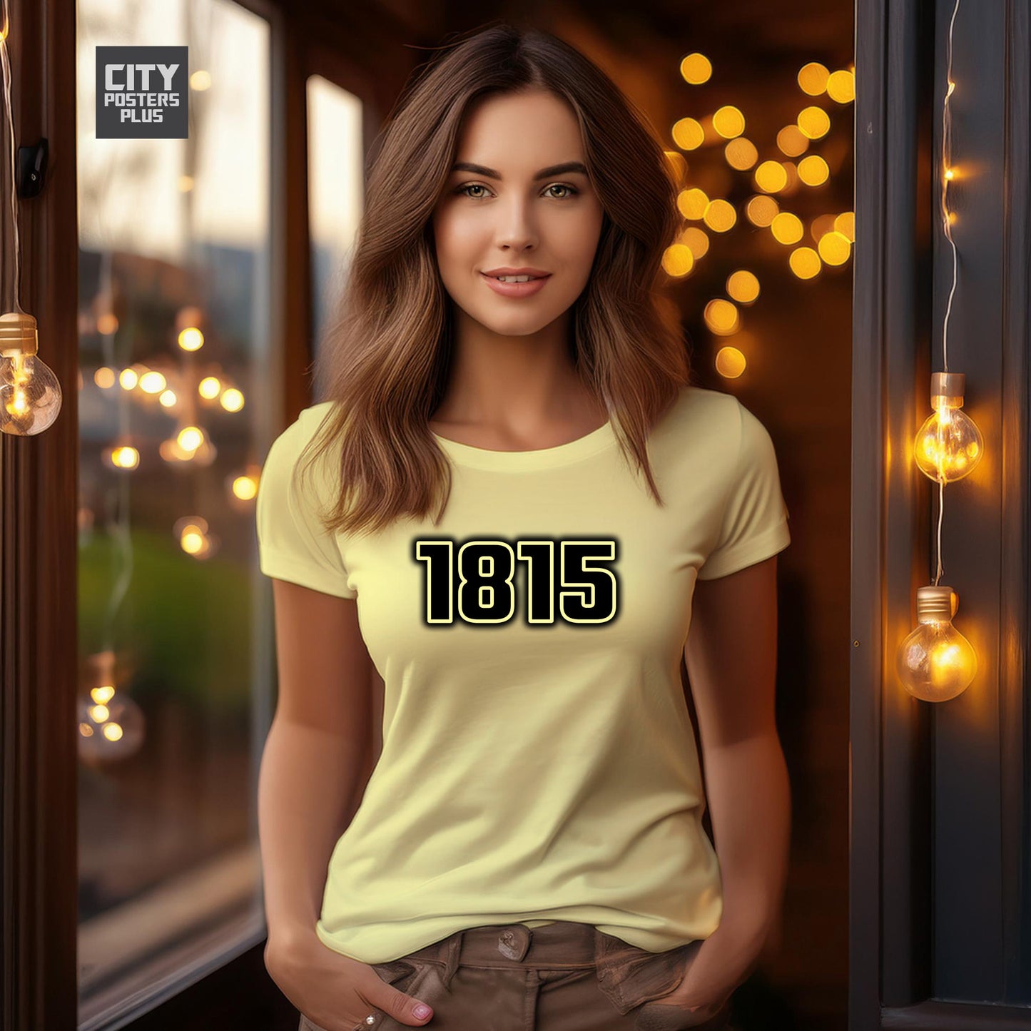 1815 Year Women T-Shirt (Butter Yellow)