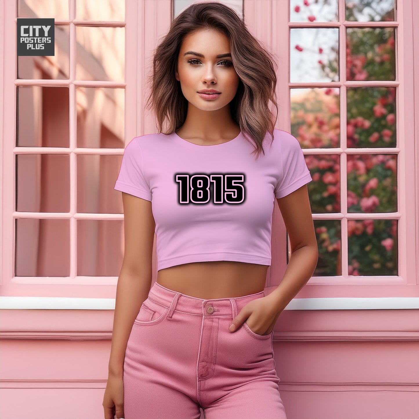 1815 Year Women Crop Top (Light Pink)