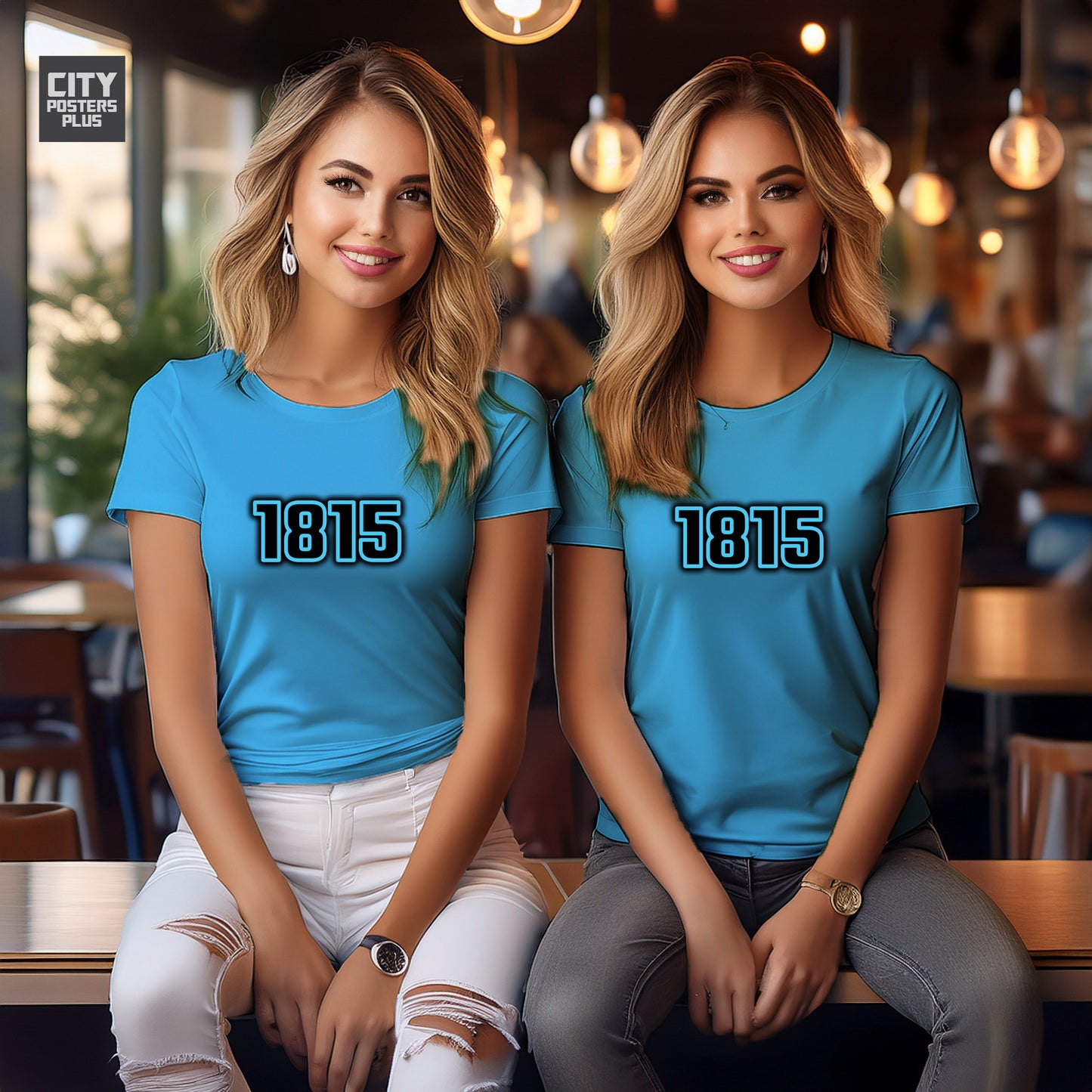 1815 Year Women T-Shirt (Sky Blue)