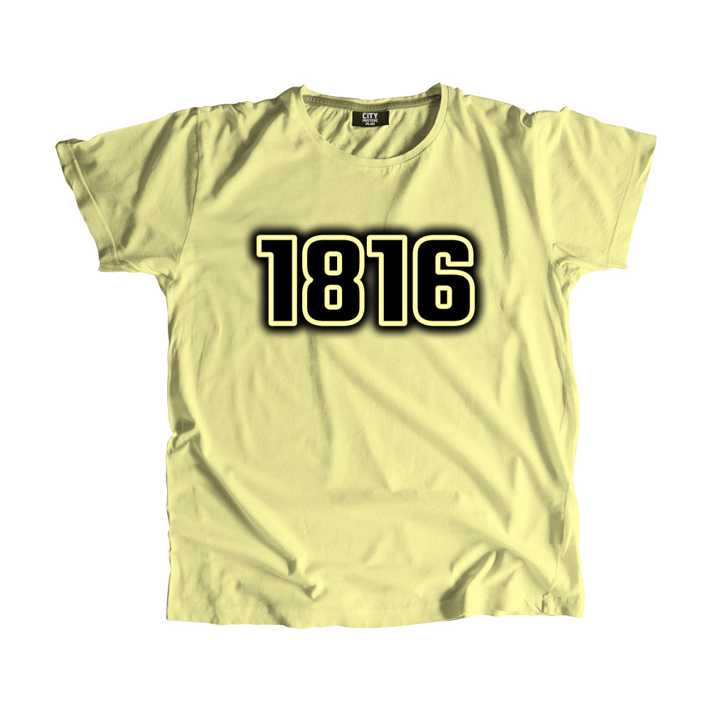 1816 Year Men Unisex T-Shirt (Butter Yellow)