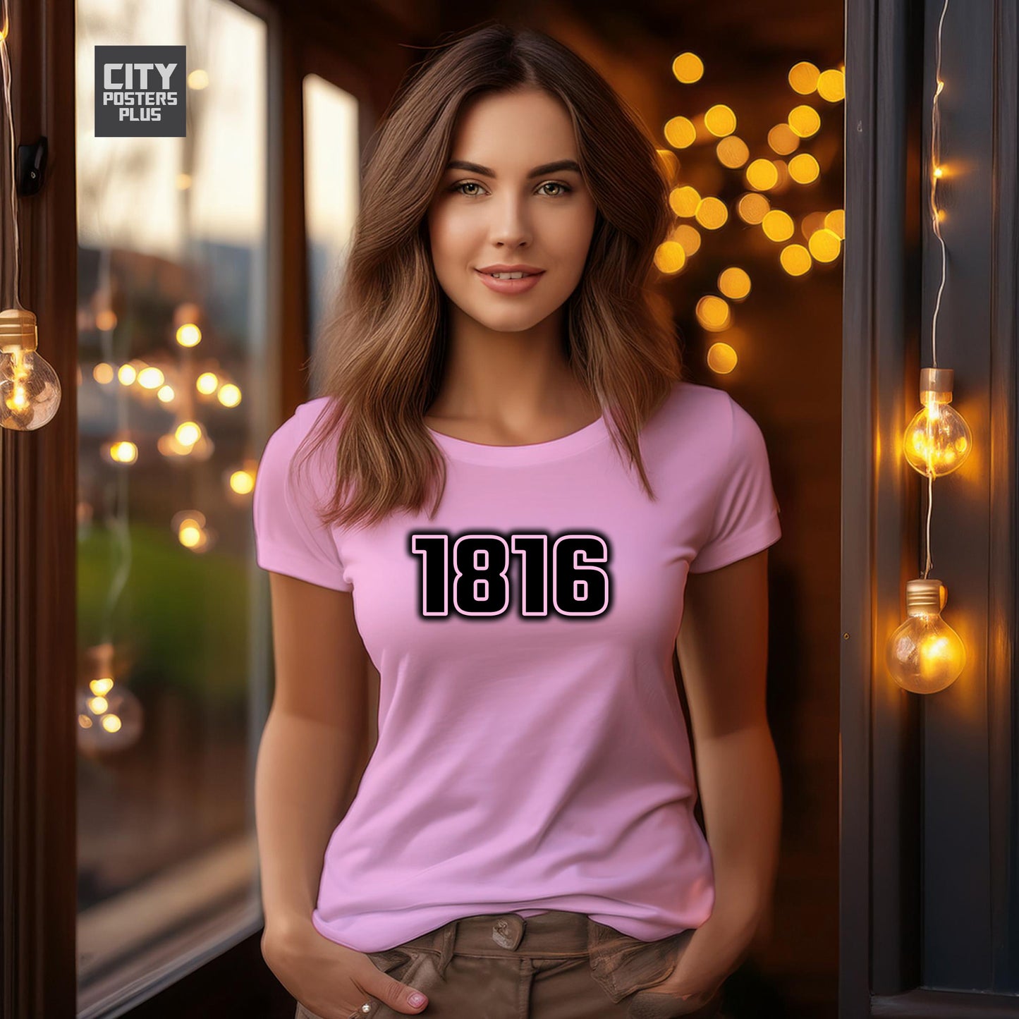 1816 Year Women T-Shirt (Light Pink)