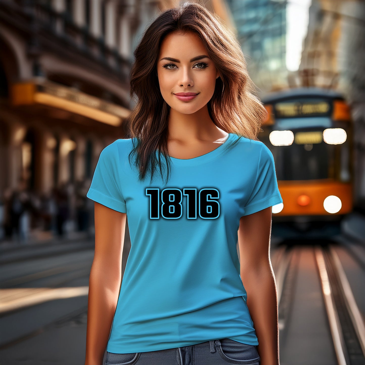 1816 Year Women T-Shirt (Sky Blue)