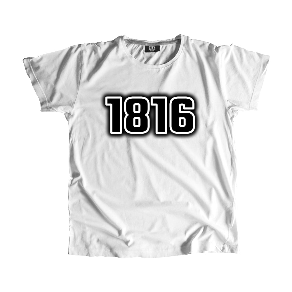 1816 Year Men Unisex T-Shirt (White)