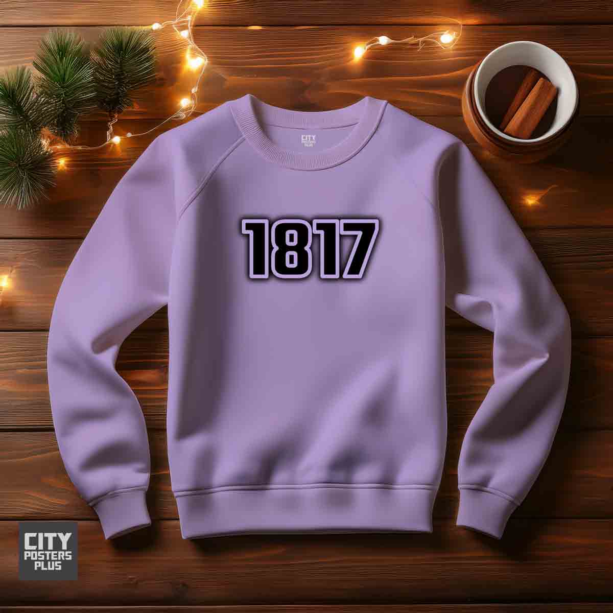 1817 Year Men Unisex Sweatshirt (Iris Lavender)