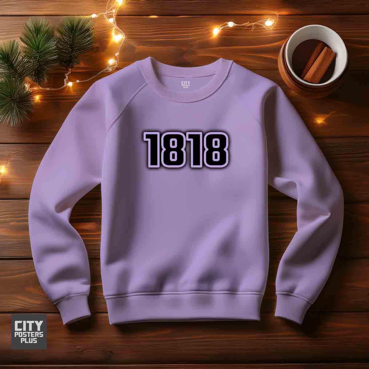 1818 Year Men Unisex Sweatshirt (Iris Lavender)