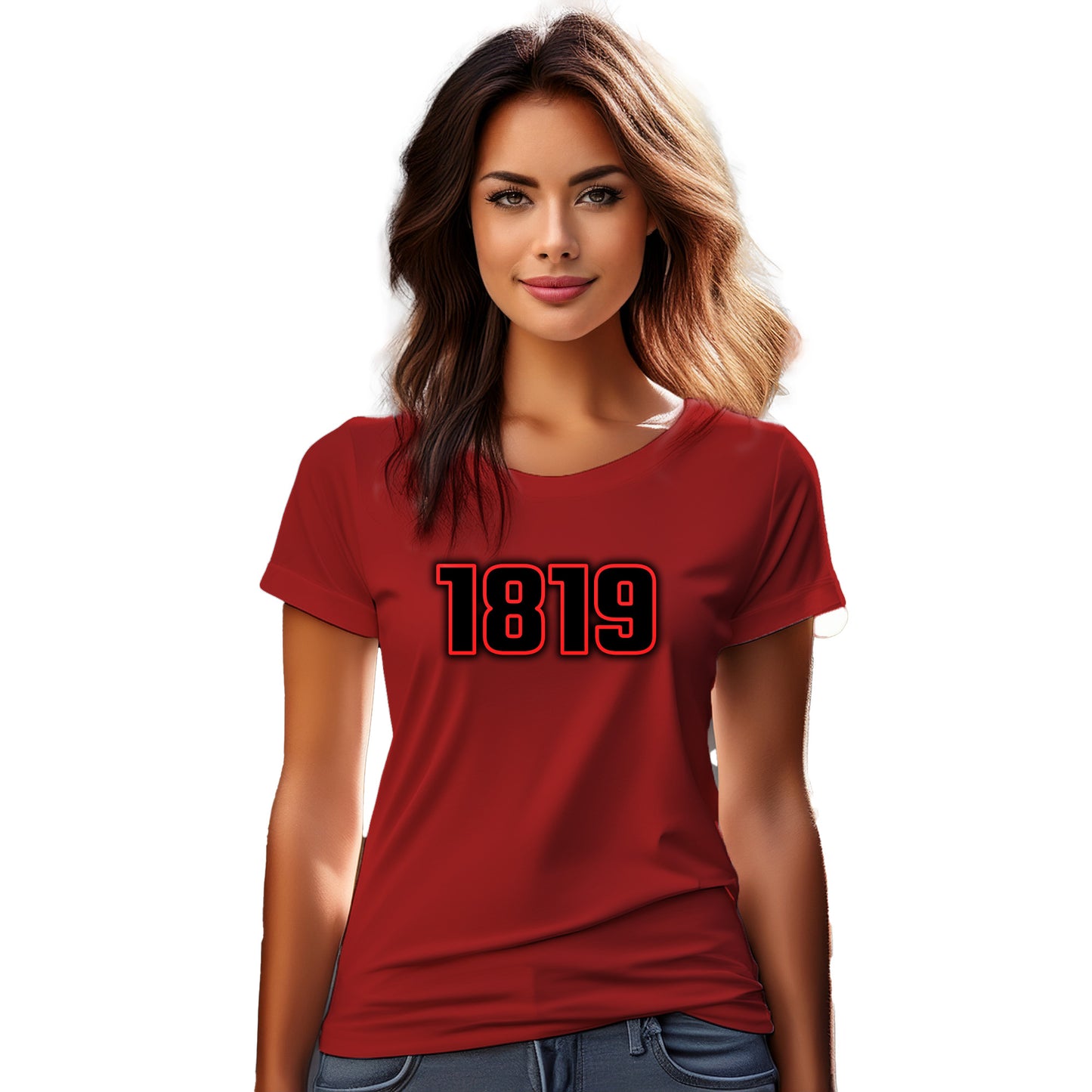 1819 Year Women T-Shirt (Red)