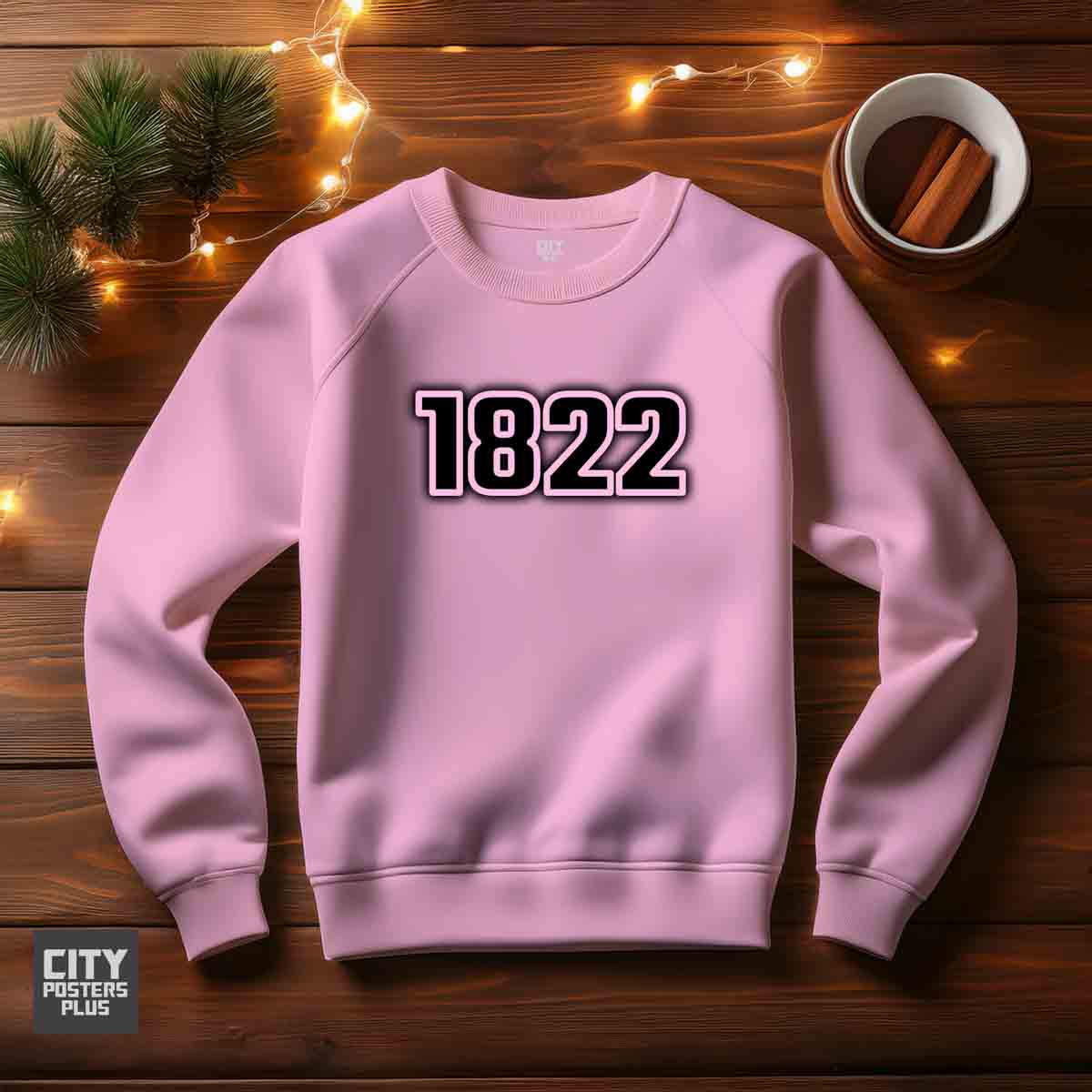 1822 Year Men Unisex Sweatshirt (Light Pink)