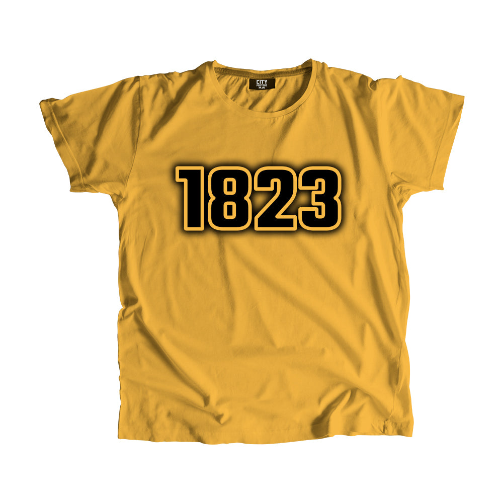 1823 Year Men Unisex T-Shirt (Golden Yellow)