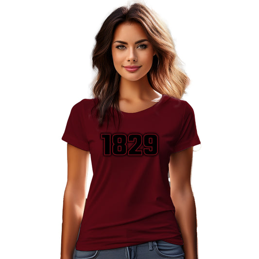 1829 Year Women T-Shirt (Maroon)
