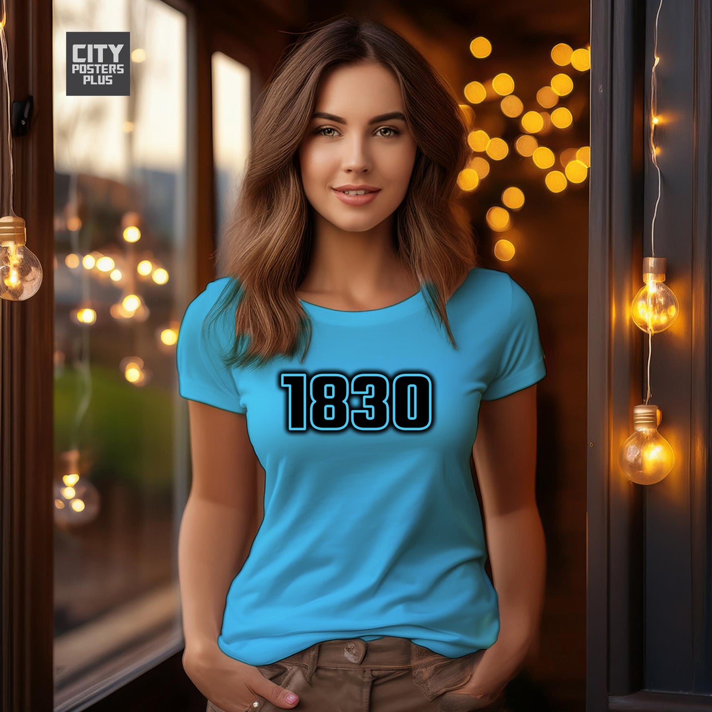 1830 Year Women T-Shirt (Sky Blue)