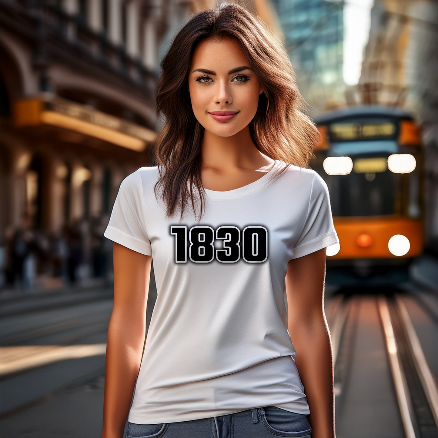 1830 Year Women T-Shirt (White)