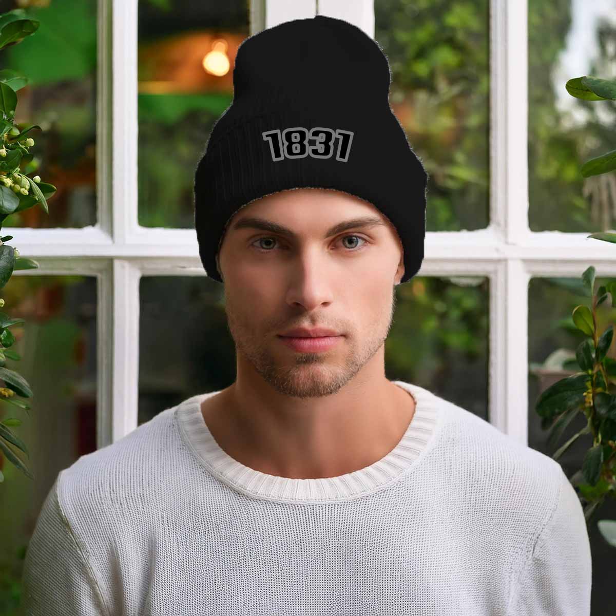 Beanies Plus 1831 Year Cuffed Beanie (Black)