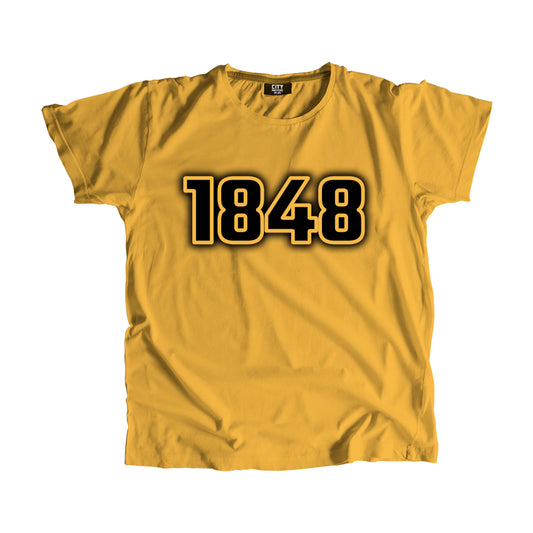 1848 Year Men Unisex T-Shirt (Golden Yellow)