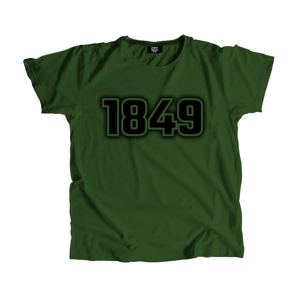 1849 Year Men Unisex T-Shirt (Olive Green)