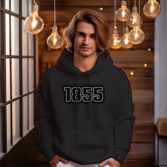 1855 Year Men Unisex Hoodie (Black)