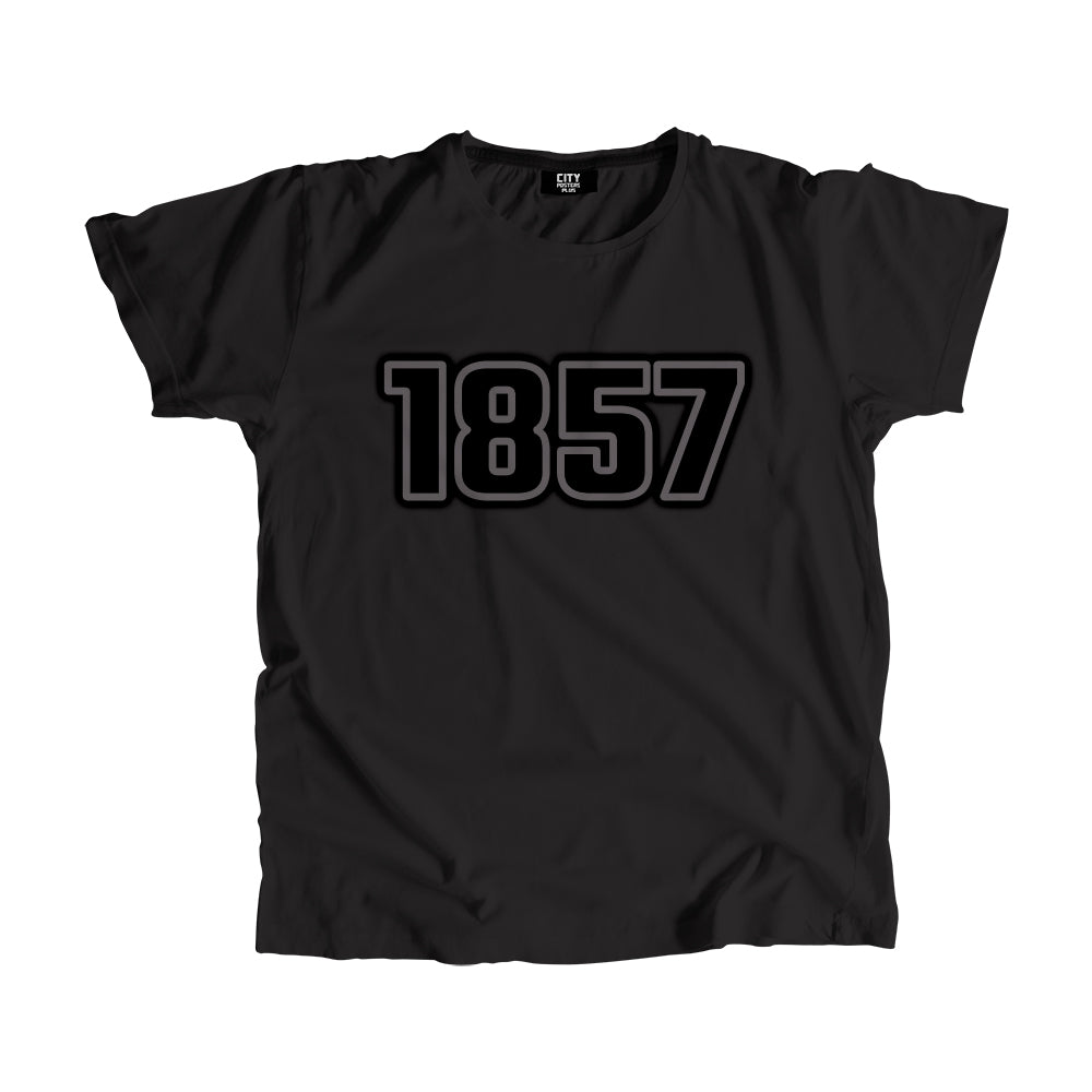 1857 Year Men Unisex T-Shirt (Black)