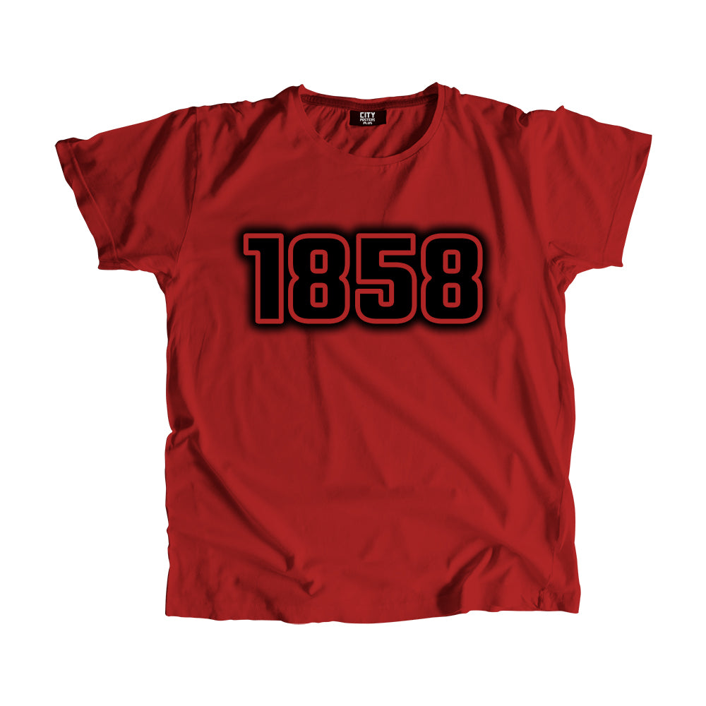 1858 Year Men Unisex T-Shirt (Red)