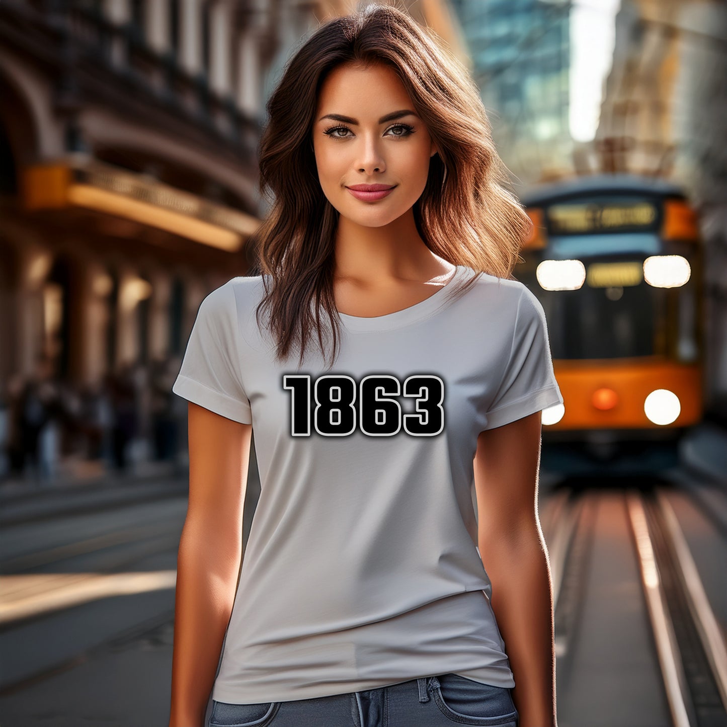 1863 Year Women T-Shirt (Melange Grey)