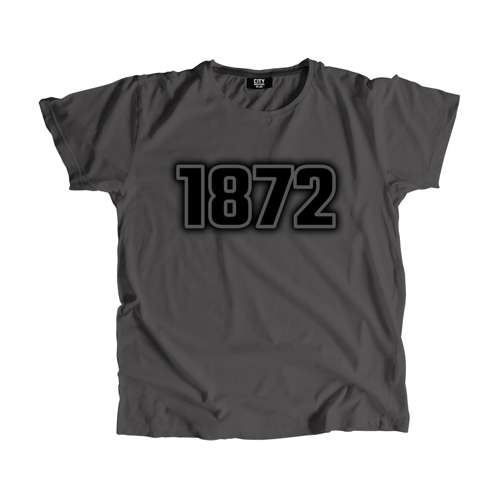 1872 Year Men Unisex T-Shirt (Charcoal Grey)