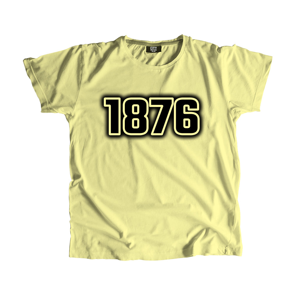 1876 Year Men Unisex T-Shirt (Butter Yellow)