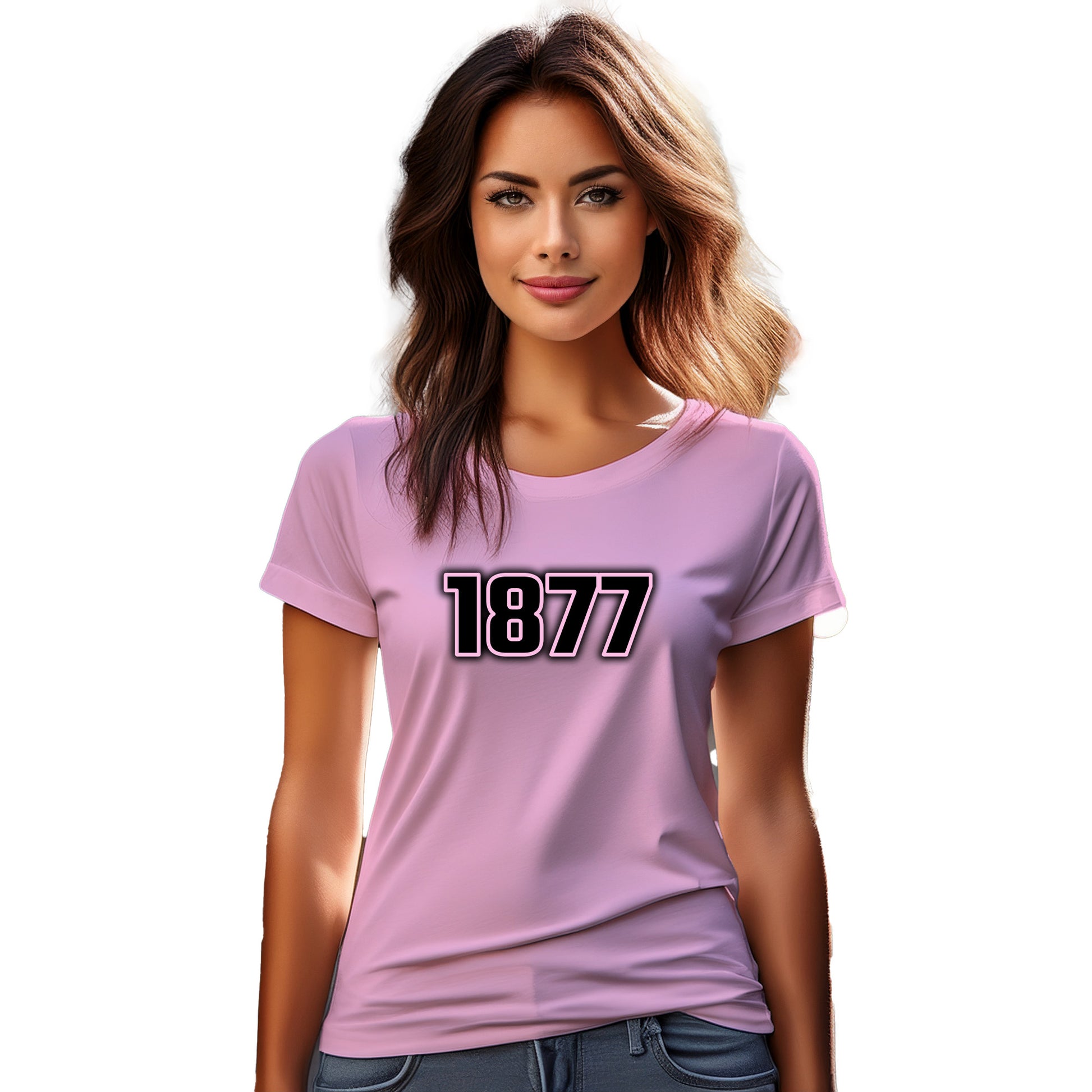 1877 Year Women T-Shirt (Light Pink)