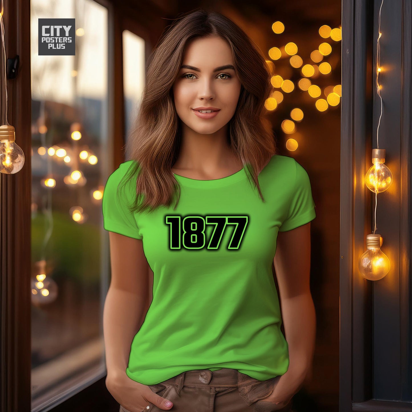 1877 Year Women T-Shirt (Liril Green)