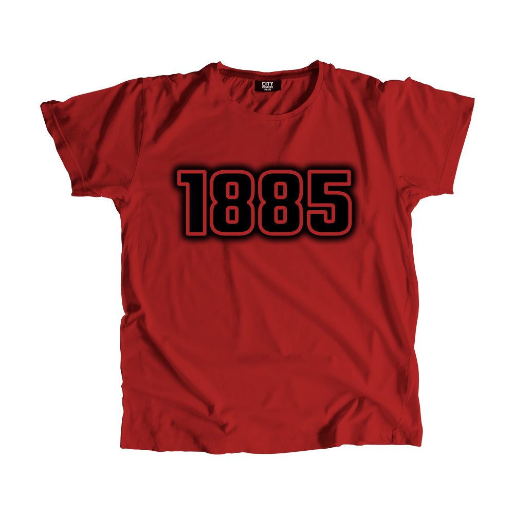 1885 Year Men Unisex T-Shirt (Red)