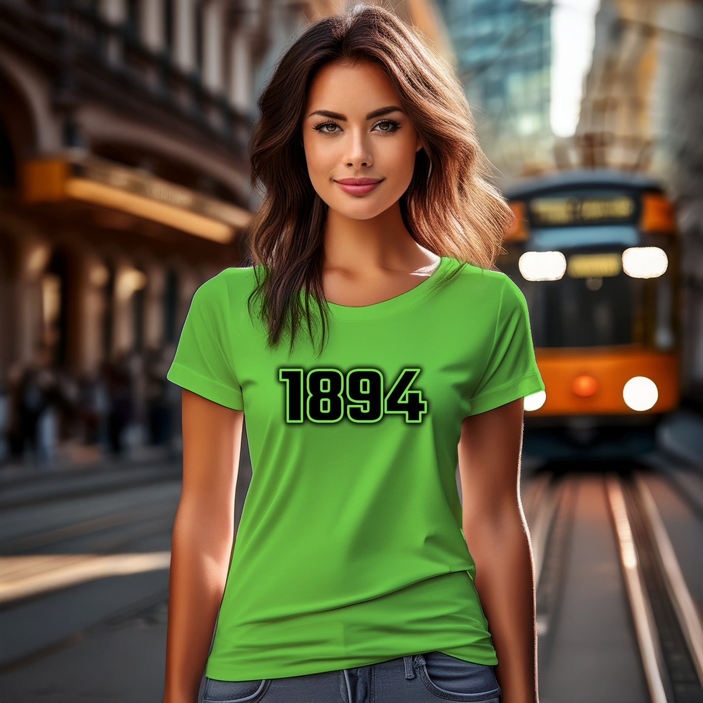 1894 Year Women T-Shirt (Liril Green)