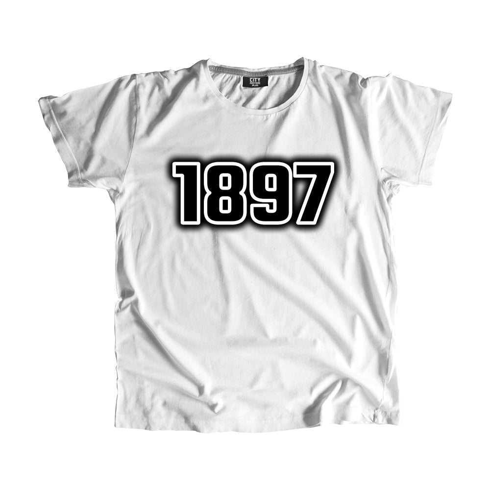 1897 Year Men Unisex T-Shirt (White)