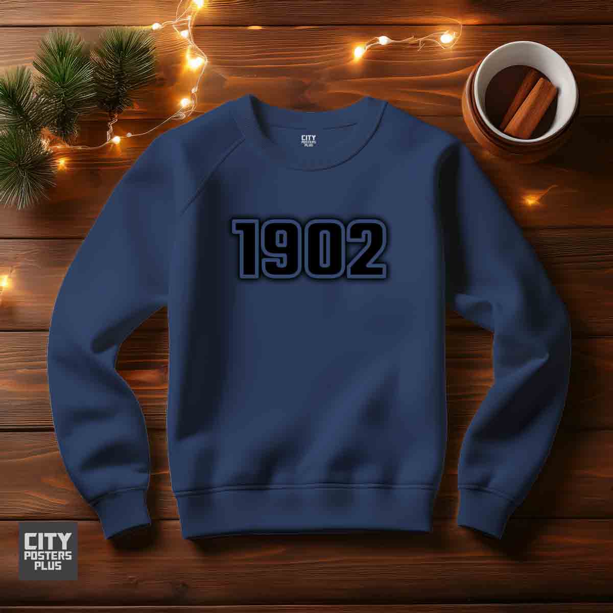 1902 Year Men Unisex Sweatshirt (Navy Blue)
