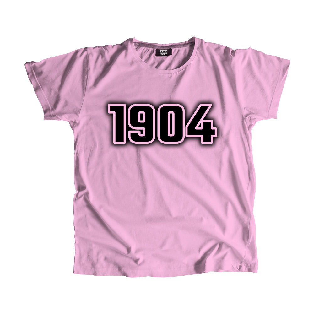 1904 Year Men Unisex T-Shirt (Light Pink)