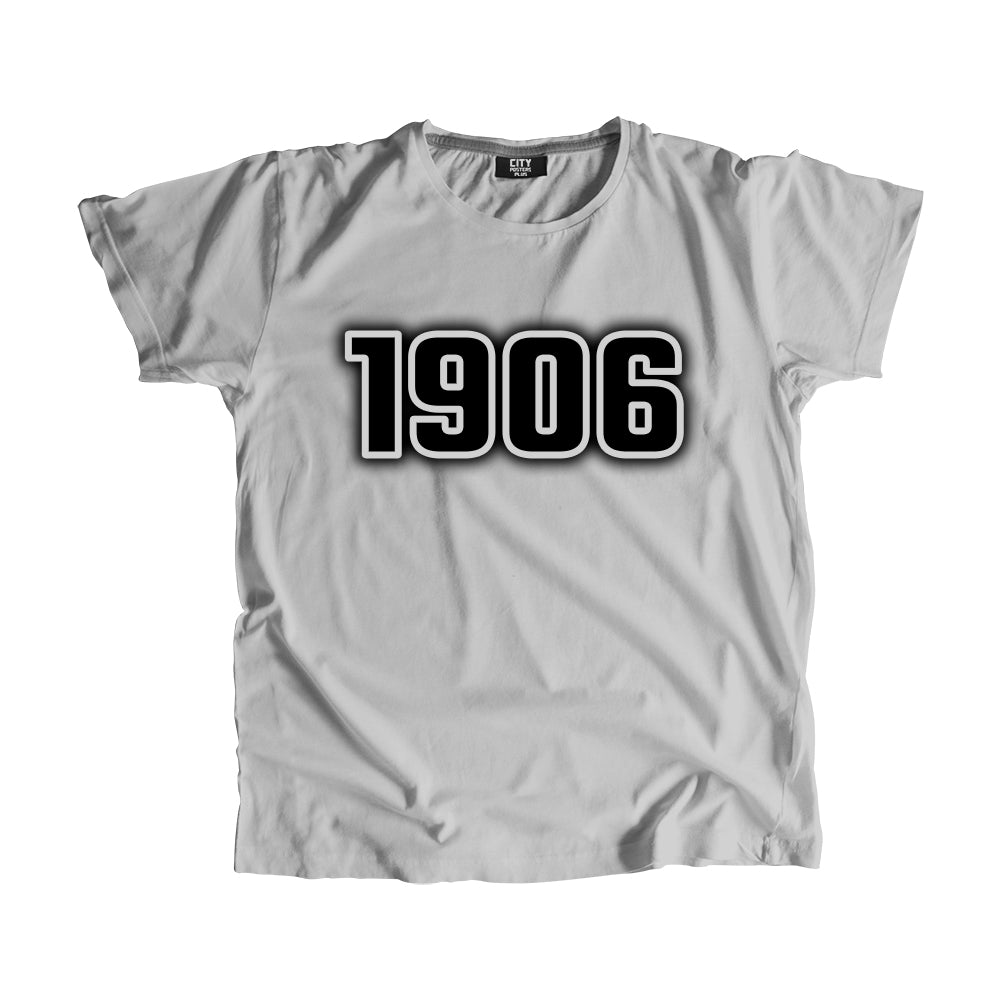 1906 Year Men Unisex T-Shirt (Melange Grey)