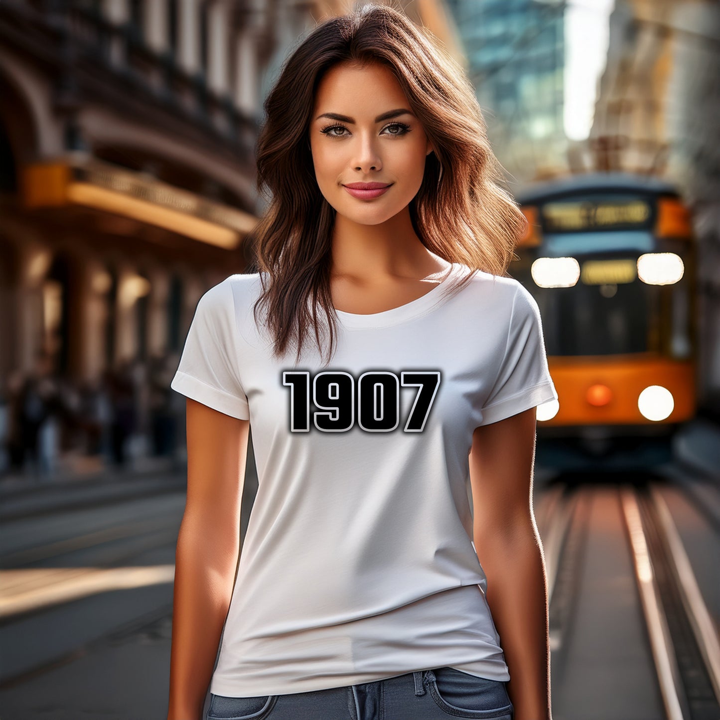 1907 Year Women T-Shirt (White)