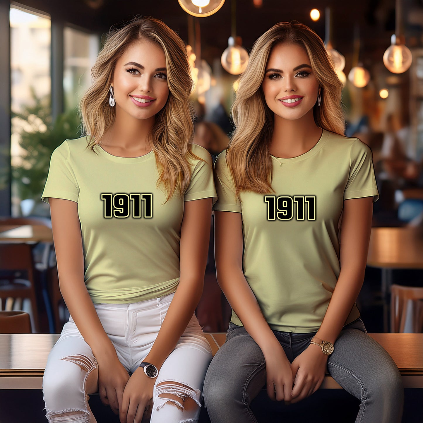1911 Year Women T-Shirt (Butter Yellow)
