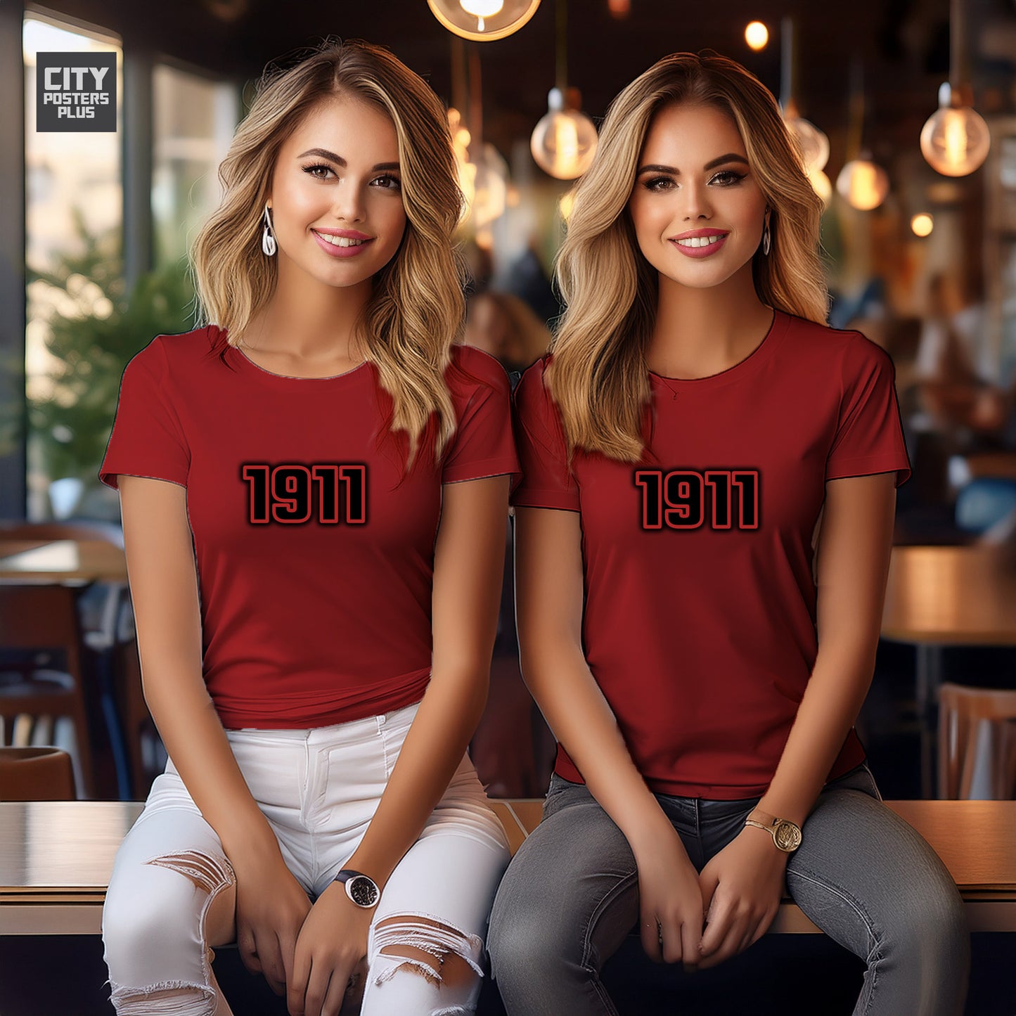 1911 Year Women T-Shirt (Red)