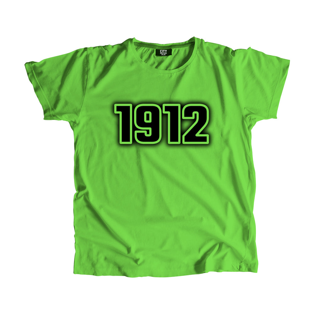 1912 Year Men Unisex T-Shirt (Liril Green)