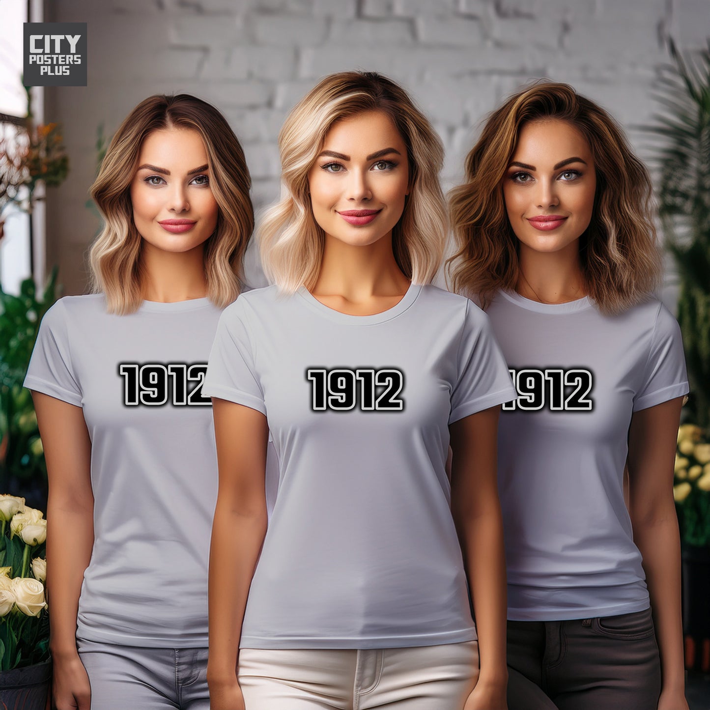 1912 Year Women T-Shirt (Melange Grey)