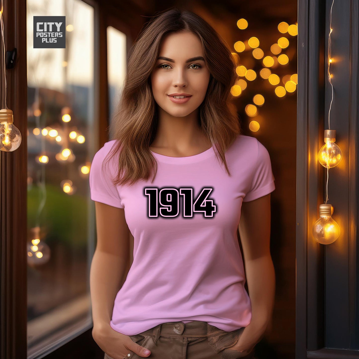 1914 Year Women T-Shirt (Light Pink)