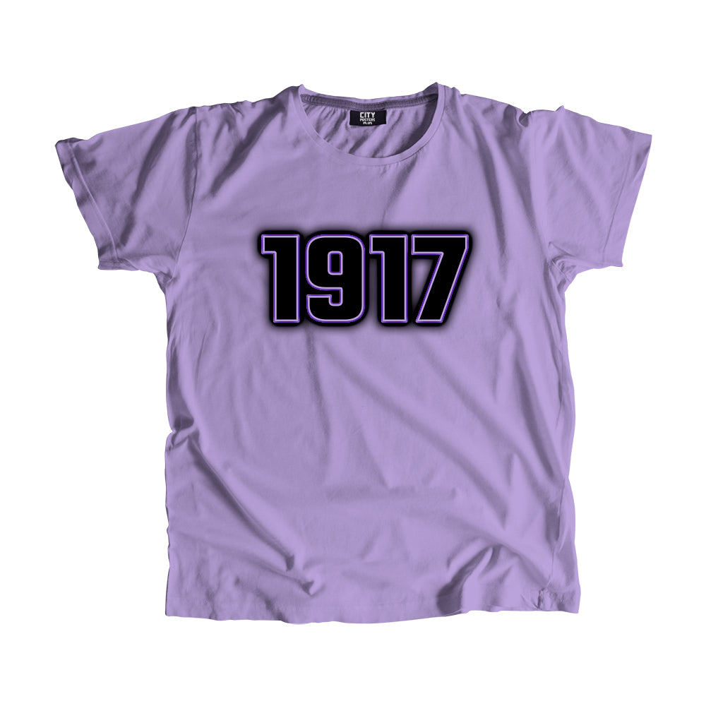 1917 Year Men Unisex T-Shirt (Iris Lavender)