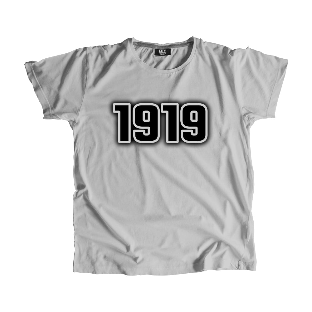1919 Year Men Unisex T-Shirt (Melange Grey)