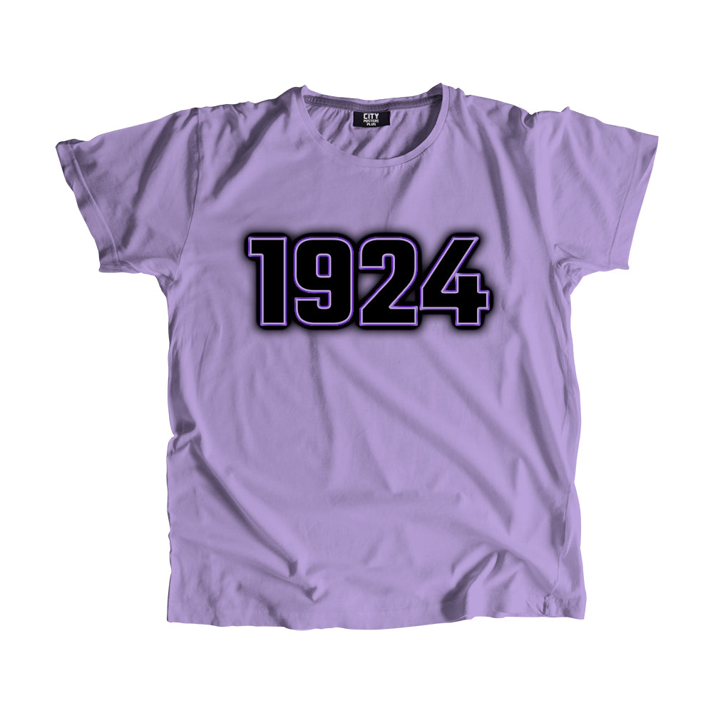1924 Year Men Unisex T-Shirt (Iris Lavender)