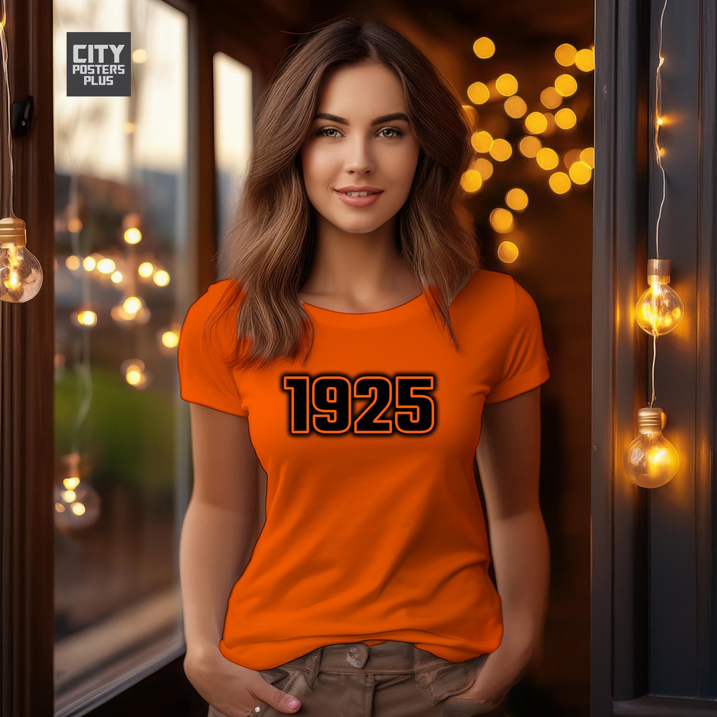 1925 Year Women T-Shirt (Orange)