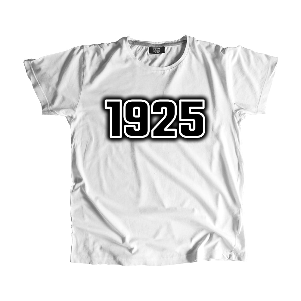 1925 Year Men Unisex T-Shirt (White)