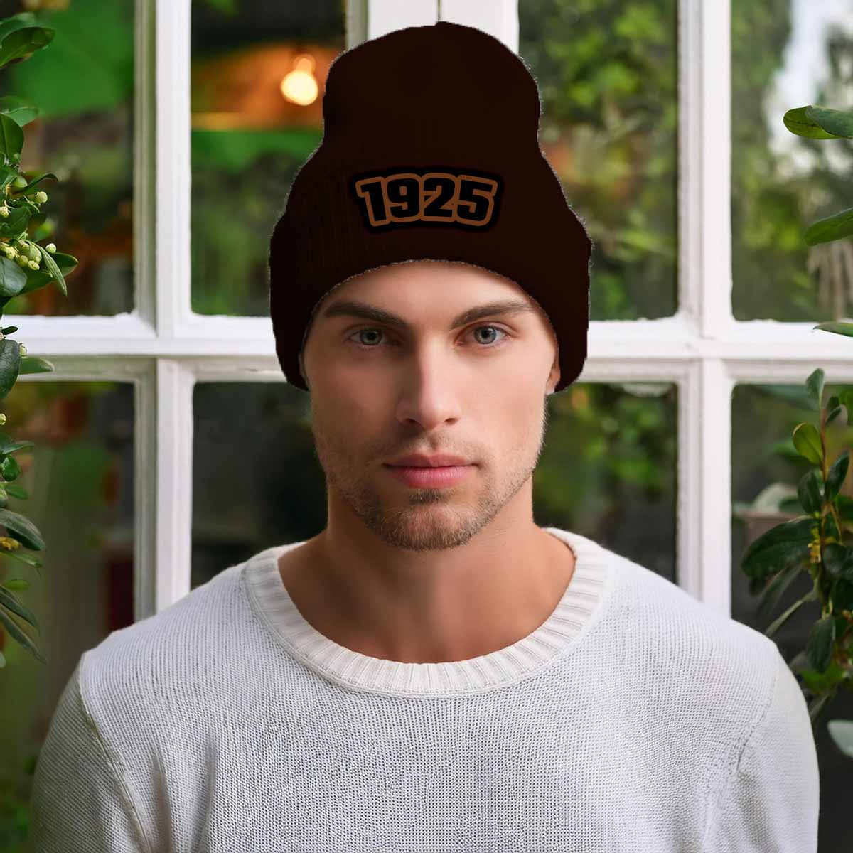 Beanies Plus 1925 Year Cuffed Beanie (Brown)