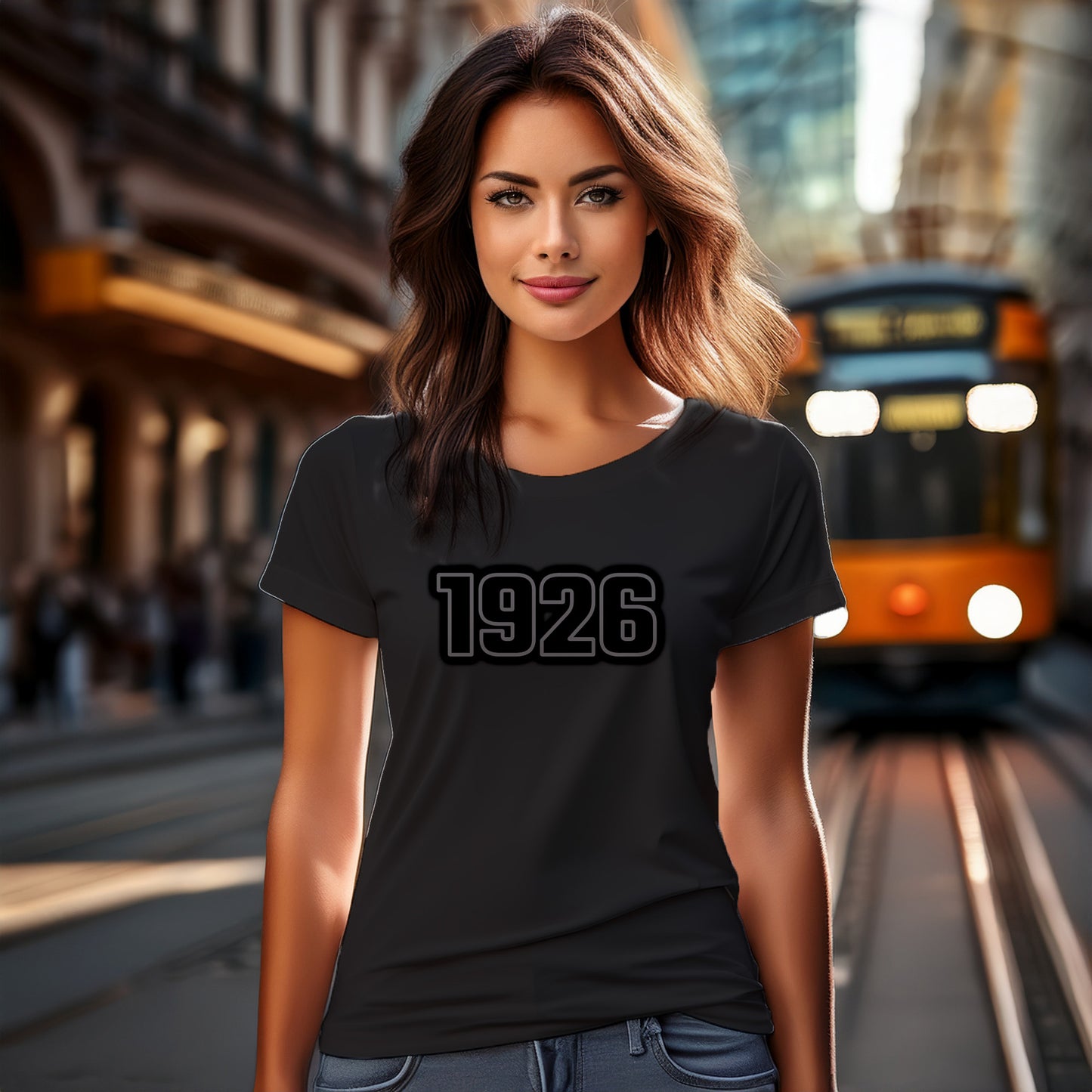 1926 Year Women T-Shirt (Black)