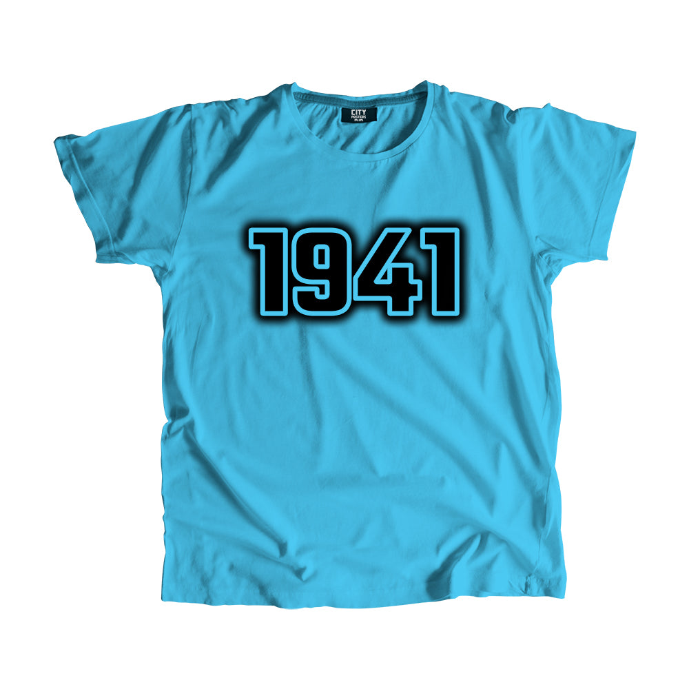 1941 Year Men Unisex T-Shirt (Sky Blue)