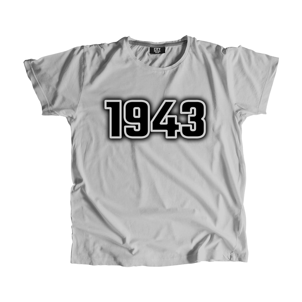 1943 Year Men Unisex T-Shirt (Melange Grey)