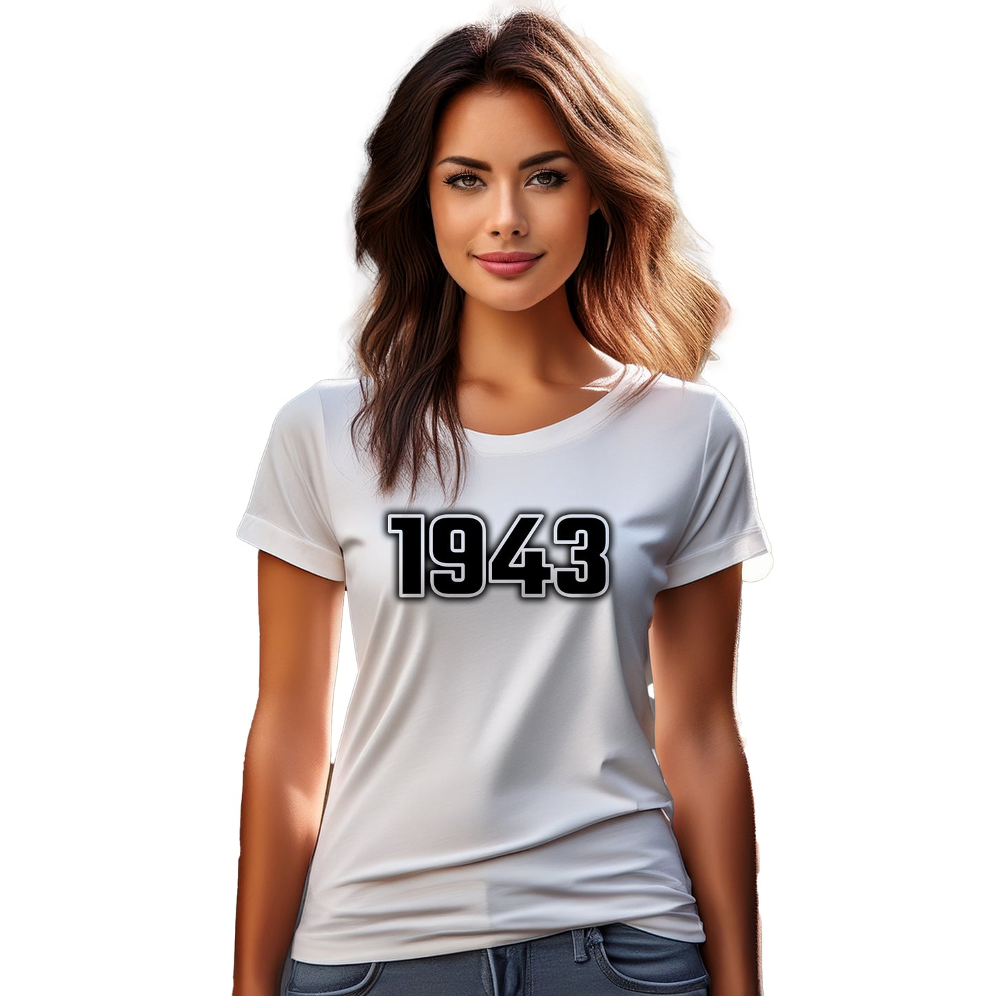 1943 Year Women T-Shirt (White)