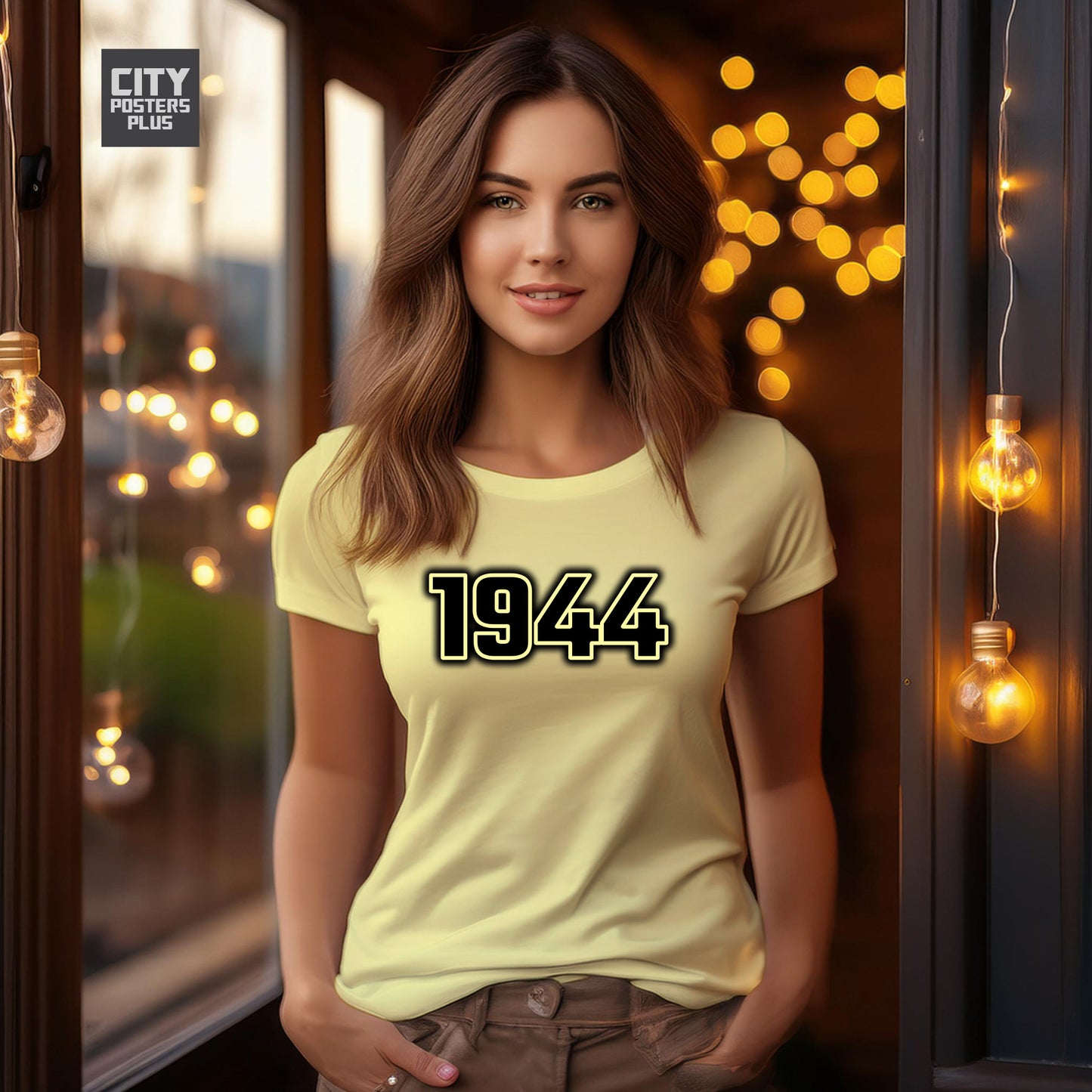 1944 Year Women T-Shirt (Butter Yellow)