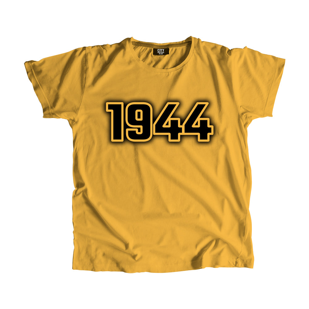 1944 Year Men Unisex T-Shirt (Golden Yellow)